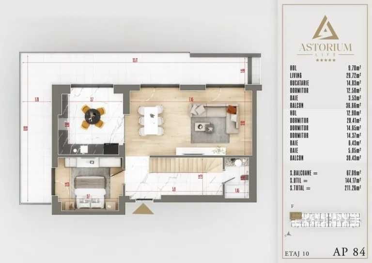 Duplex 5 Camere | Intimitate și Confort în Astorium Life | Comision 0%