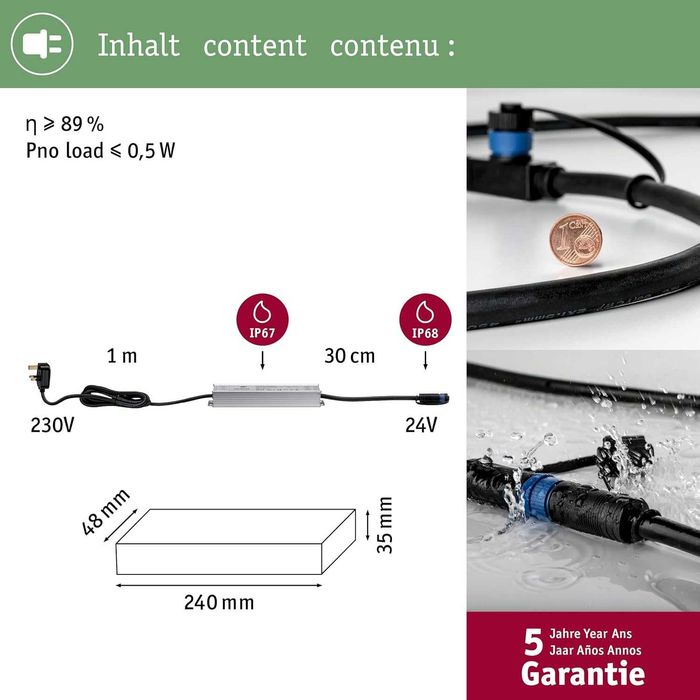 Paulmann Plug & Shine sursă de alimentare pentru gradina 98850, 150 W