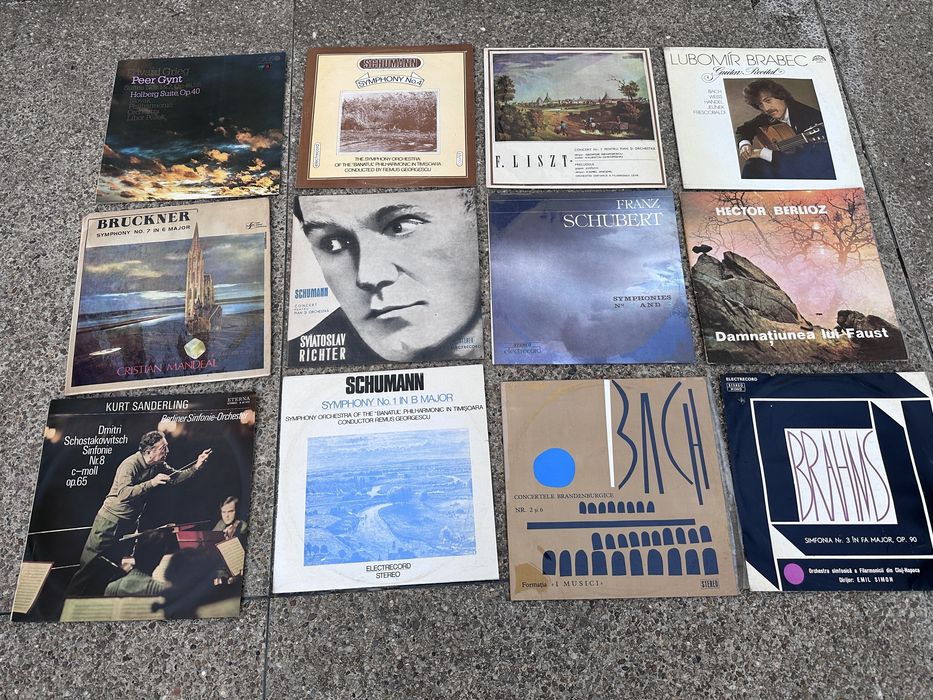 Lot discuri vinil muzică clasică (Bach, Schubert, Brahms, Liszt etc.)