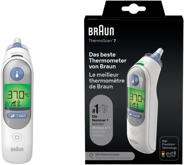 Braun ThermoScan 7 IRT6520 инфрачервен ушен термометър