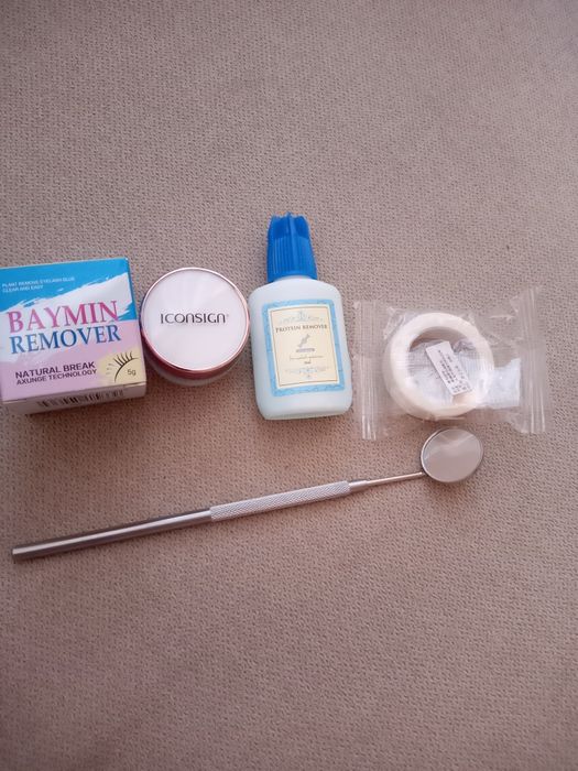 Комплект Мигли автоматични,косъм по косъм ,пинцети и др.