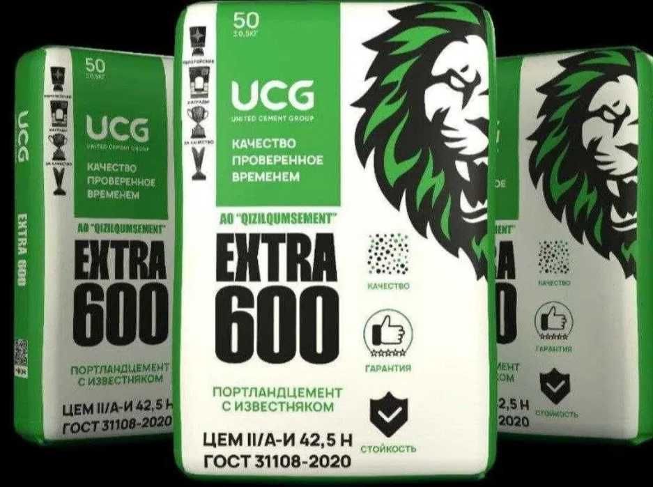 UCG Extra 600 sement — Kuchli va ishonchli dostavka tekin