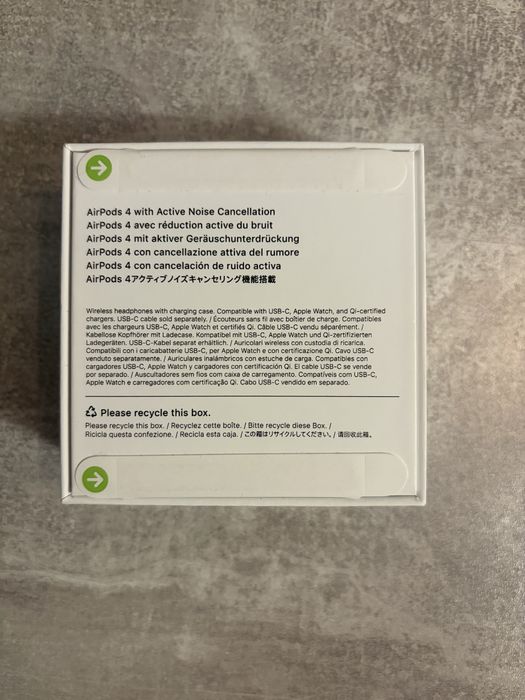 Apple AirPods 4 (ANC) – Чисто нови, запечатани, SerialNo.