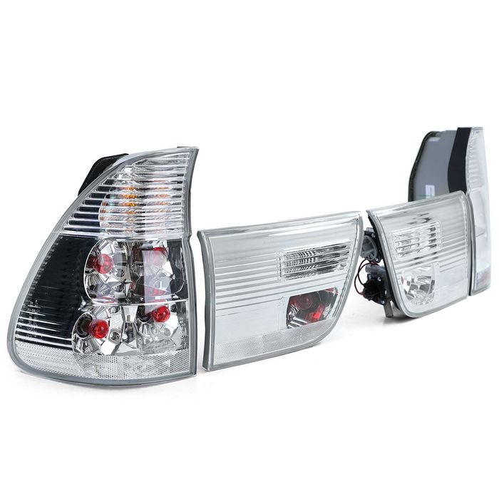 Стопове БМВ Х5 Е53 Хром Кристални Тунинг Сиви Комплект Нови BMW X5 E53