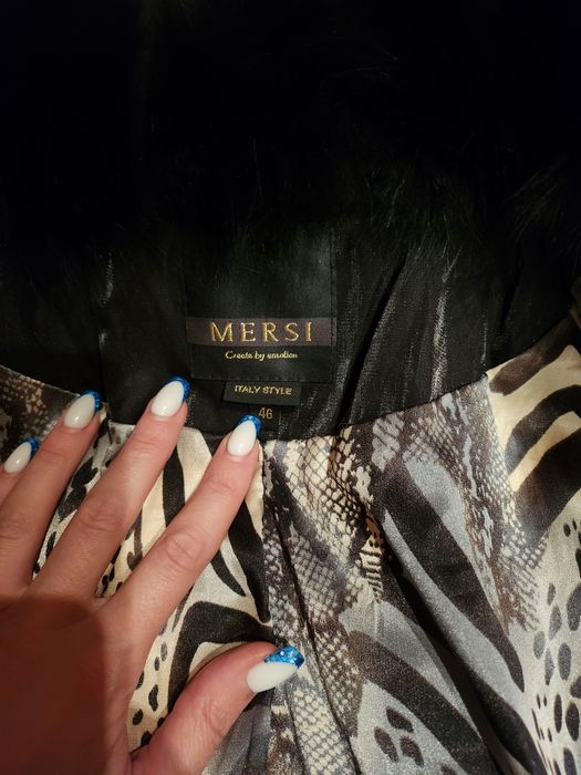 100 лв ПРОМОЦИЯ ! Италианско палто с яка от лисица