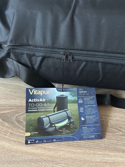 Topper de calatorie camping Vitapur 120X200 cm