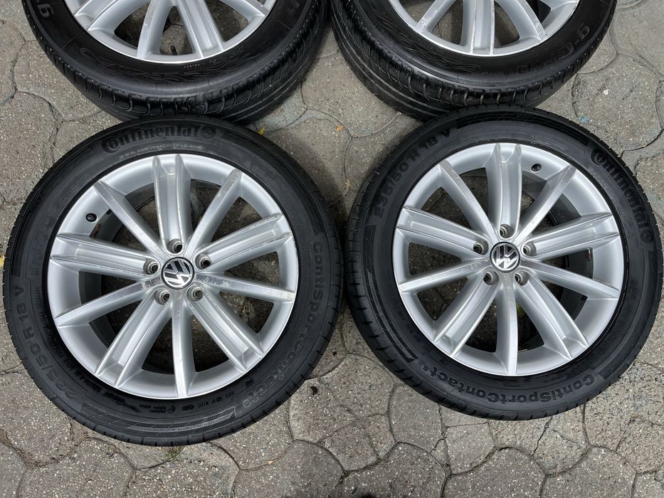 Jante aliaj 5x112mm, anvelope vara 235/50 R18, VW Tiguan, Audi Q3