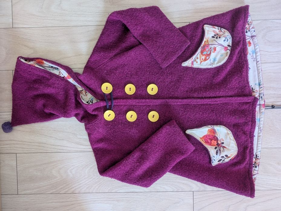 Jacheta fete lana fiarta Ivuska (4-12 ani)