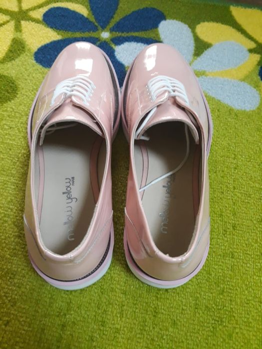 Pantofi de lac Mellow Yellow 40, roz poudree, ca noi, brand