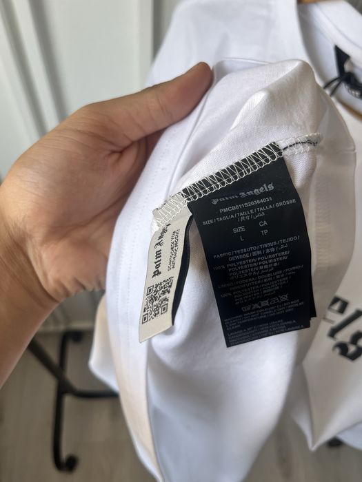 Tricou palm angeles alb si negru