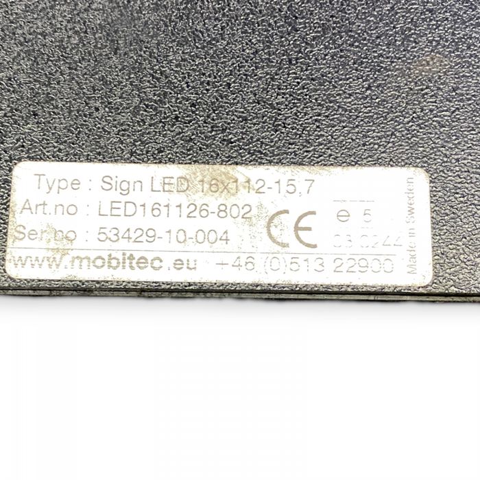 LED161126802 Semn de destinație pentru autobuz, în față MOBITEC K-Series (2016-) SCANIA