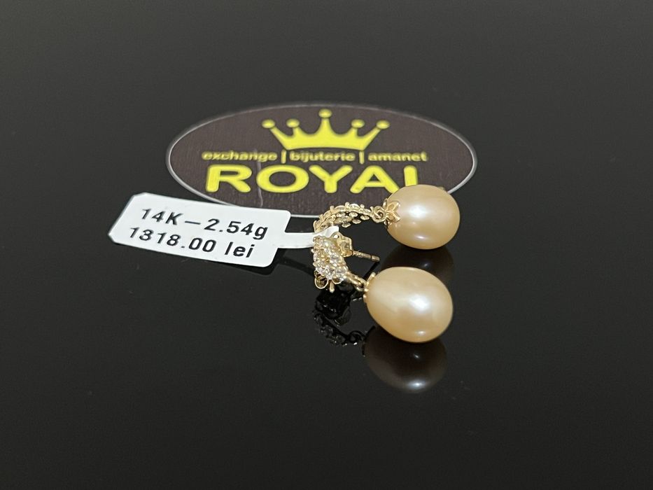 Bijuteria Royal CB : Cercei dama aur 14k 2,54 grame