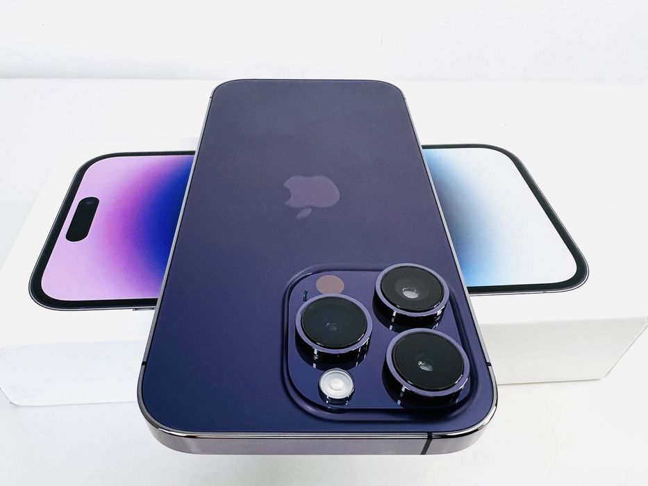 Apple iPhone 14 Pro 128GB Deep Purple 100% Battery! Гаранция!