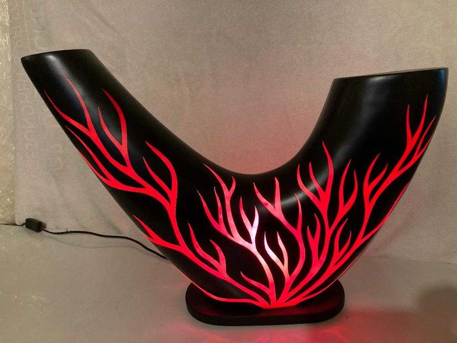 lampa Bali flacara rosie