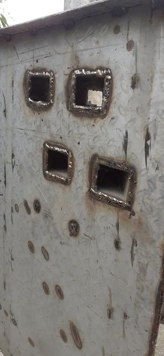 Soba din inox, pe colt