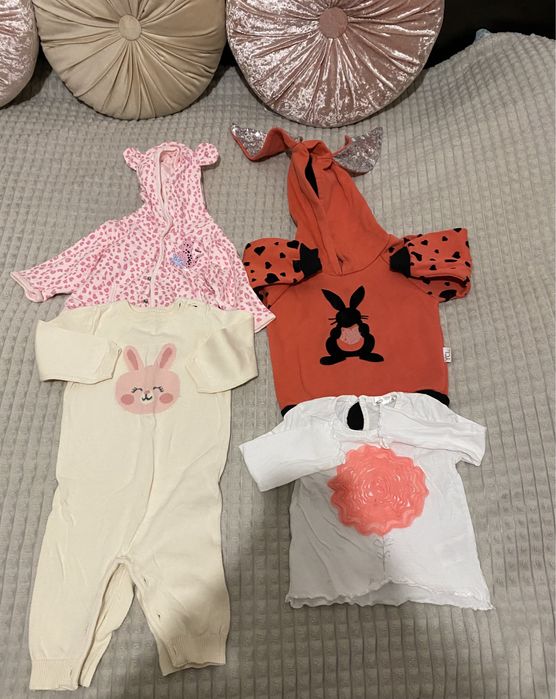 Бебешки дрехи за момиче - лот - 0-3-6 м
