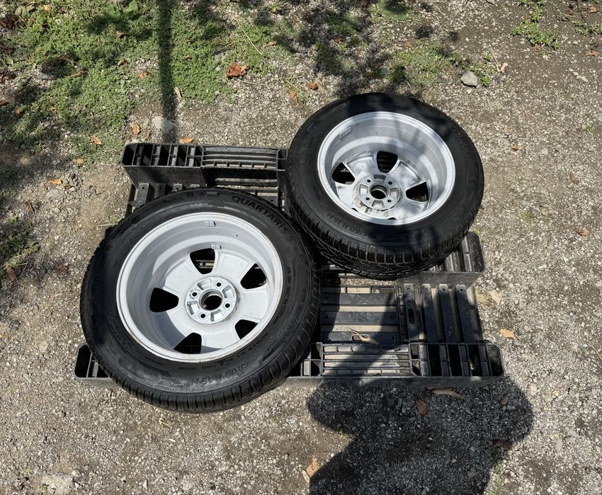 2бр.НОВИ Резервни гуми+АЛУМИНИЕВИ ДЖАНТИ 15" 4x100-Opel,Chevrolet,Fiat