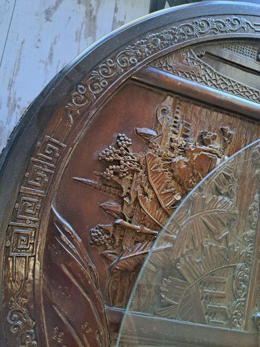 Уникална старинна китайска маса с четири стола