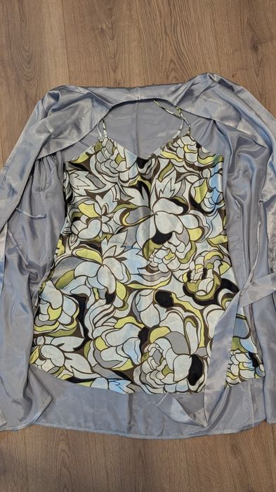 Нощница+халат/сатен