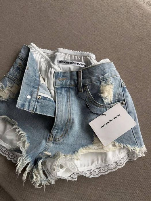 Къси панталонки alexander wang gucci