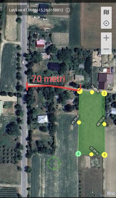 Teren intravilan 2950 mp