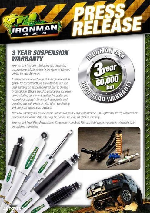 Kit suspensie IRON MAN Toyota Land Cruiser J90 / J95 + 50 mm inaltare