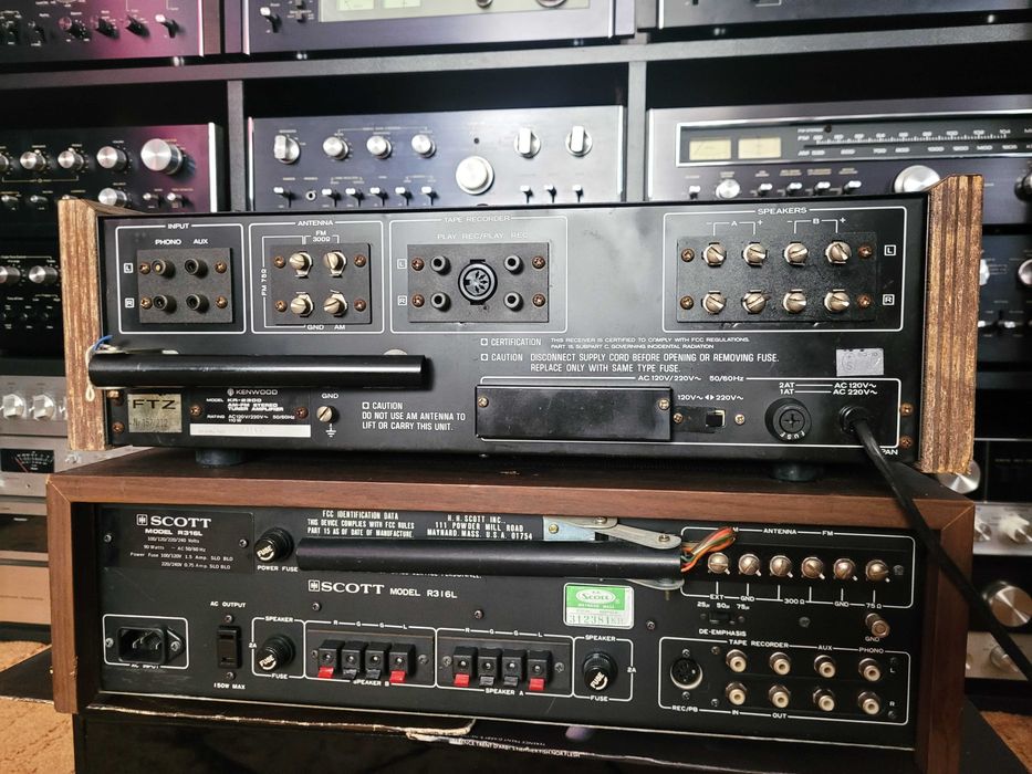 KENWOOD KR-2300 / SCOTT R 316L receivere amplitunere Hi-Fi vintage