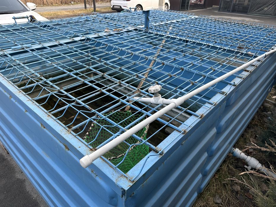 Балиқ учун контейнердан ясалган бассейн сотилади