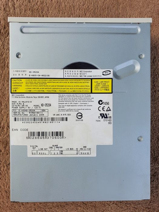 CD, DVD writer, reader