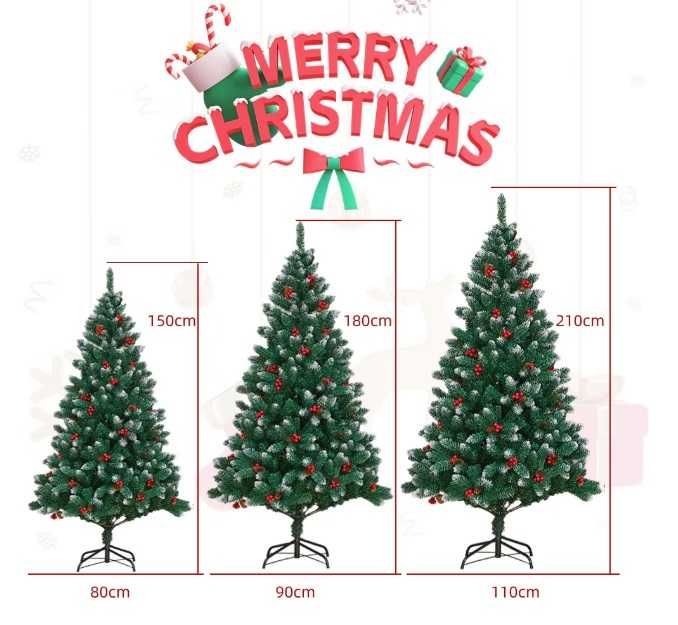 Луксозна коледна елха с шишарки 150 180 21 - НОВИ