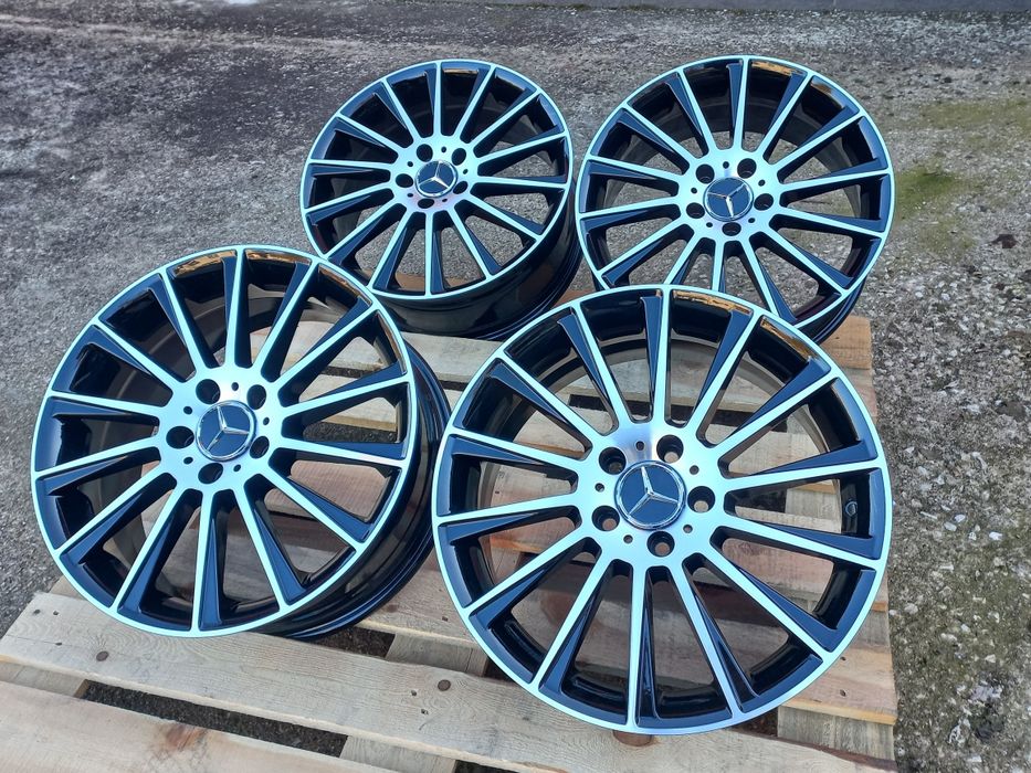 18"Мерцедес ///AMG 7.5ж ет35 A B C CLA GLA GLB Black Polish