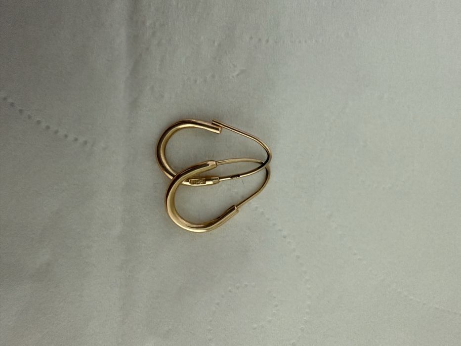 Золотые серьги 585 проба Астана