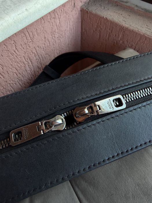 DOLCE & GABBANA Leather belt bag with logo