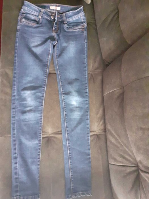 Дънки слим/тъмно син