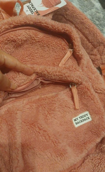 Розова детска раница Teddy