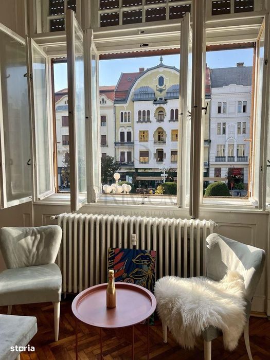 LUX & ISTORIE | 3 camere, 105 mp | Piața Victoriei | Vedere direc