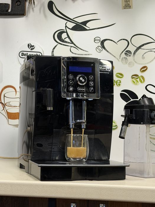 Кафемашина кафе автомат delonghi cappuccino с гаранция