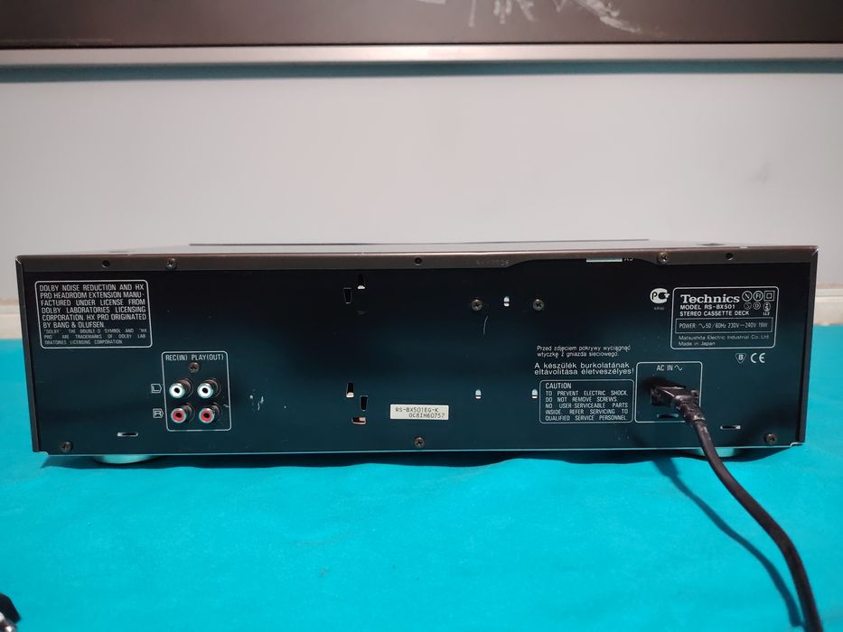 TECHNIS RS-BX501 Stereo Cassette Deck, Auto Reverse, HX PRO.