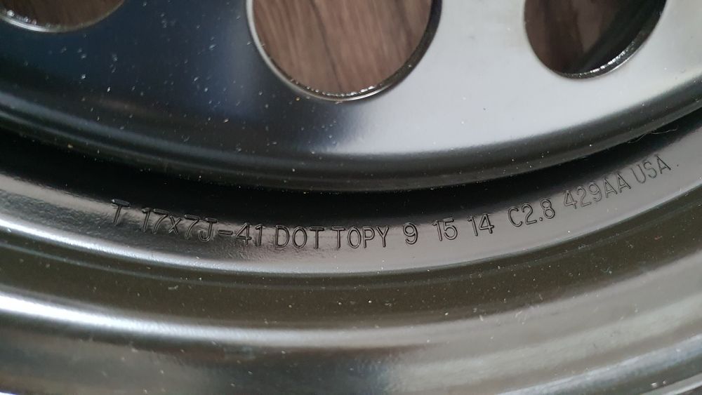 Roata rezerva R17,  cauciuc Michelin 225 60 R17