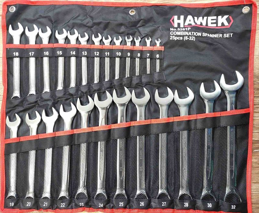 Звездогаечни ключове комплект - 25 броя от 6-32 мм