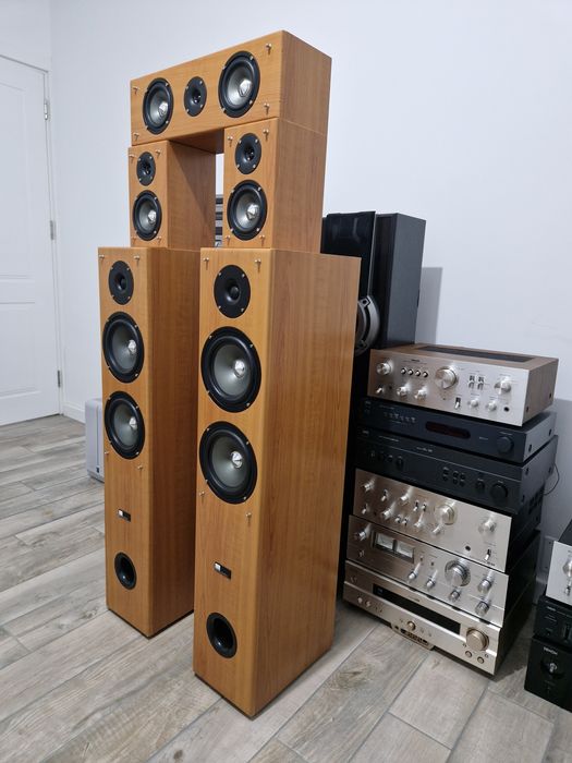 Pure Acoustics EX650F Set 5.0 Home Cinema 200W RMS - Boxe de podea + centru + surround