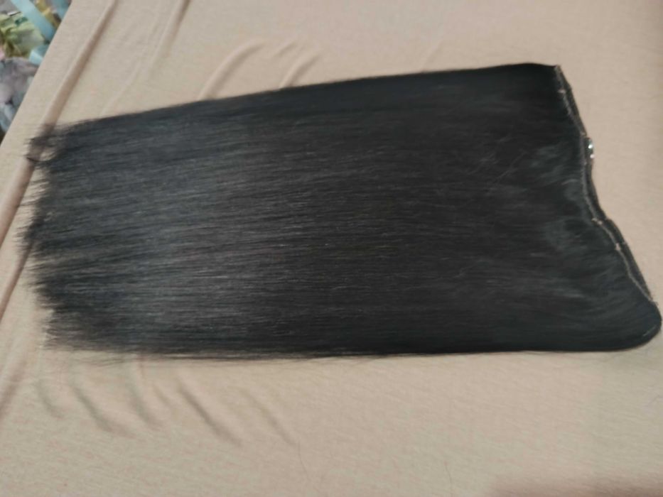 Естествена коса  на щипки