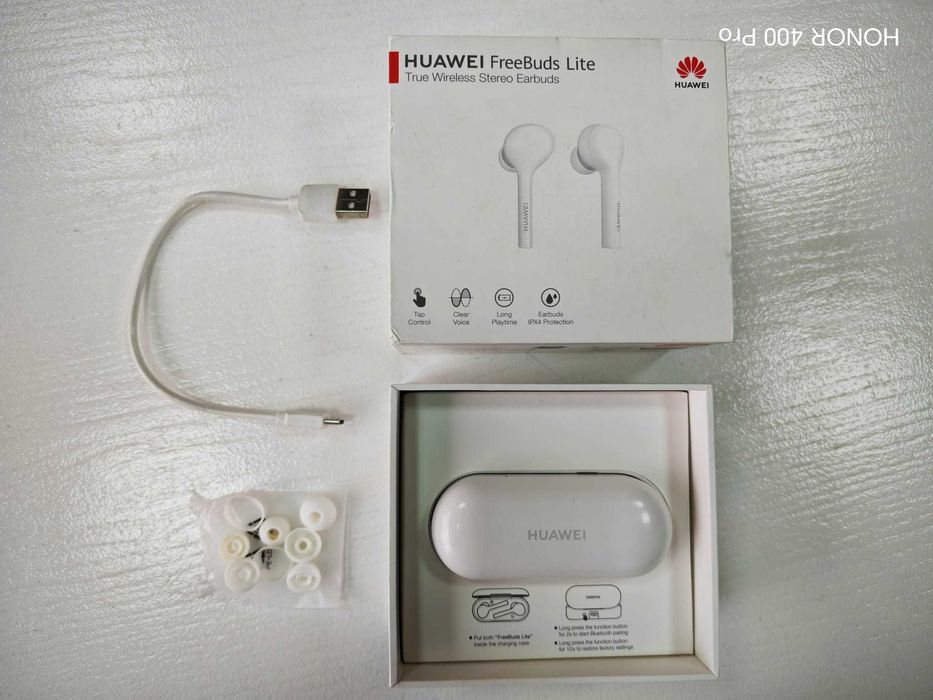 Huawei FreeBuds Lite Bluetooth Handsfree Căști cu Rezistență la Transpirație IPX4, impecabile