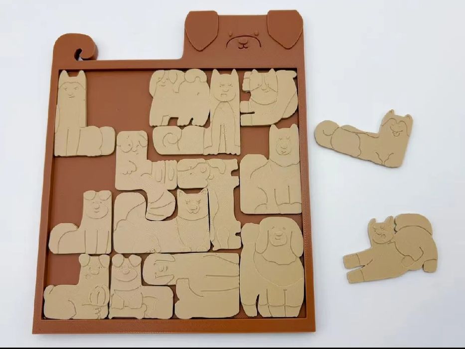 Puzzel cu câini printat 3D