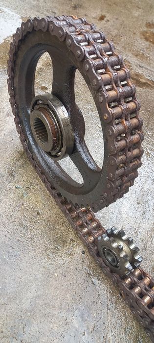 pinion troliu 16 b dublu diametru 40 cm / lant dublu 16b