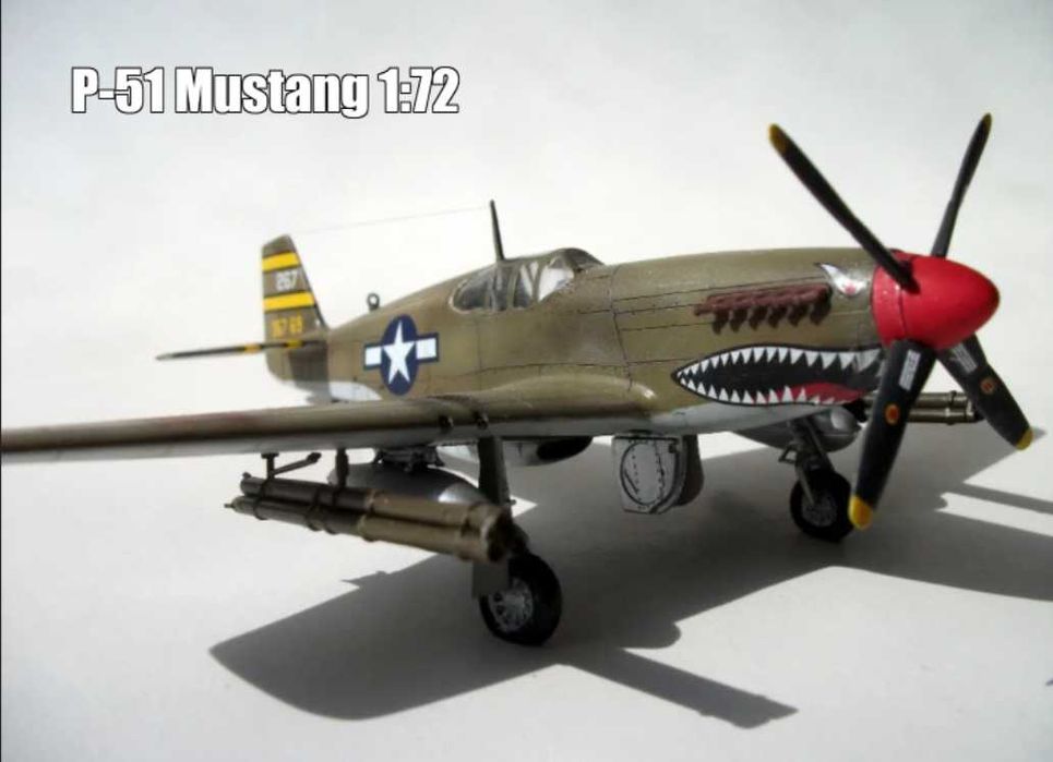 сборная модель самолёта Mustang 1/72 NOVO наглядное пособие в клуб!