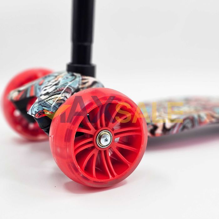 Детска триколка тротинетка различни цветове с 3 светещи колела