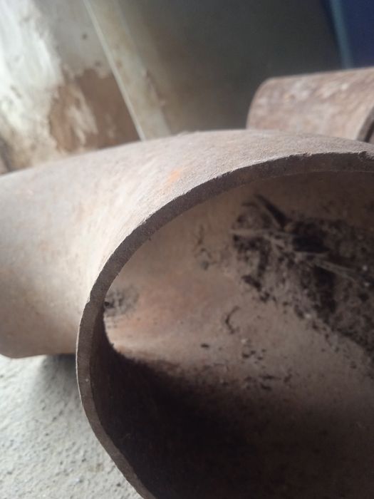 Колено д112 мм стальные