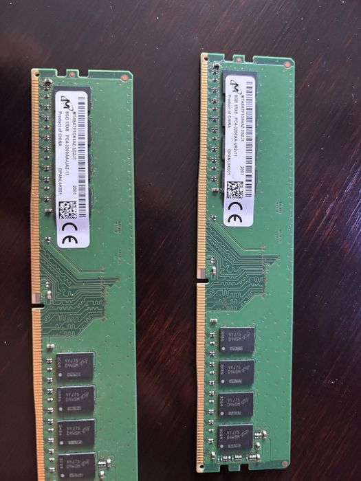Kit Memorie RAM Desktop 16GB (2x8GB) Micron DDR4 3200MHz PC4-3200AA