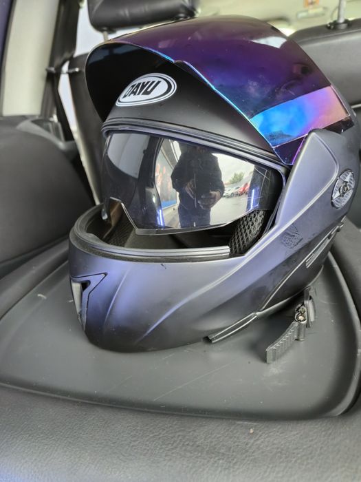 Casca moto flip viziera uv